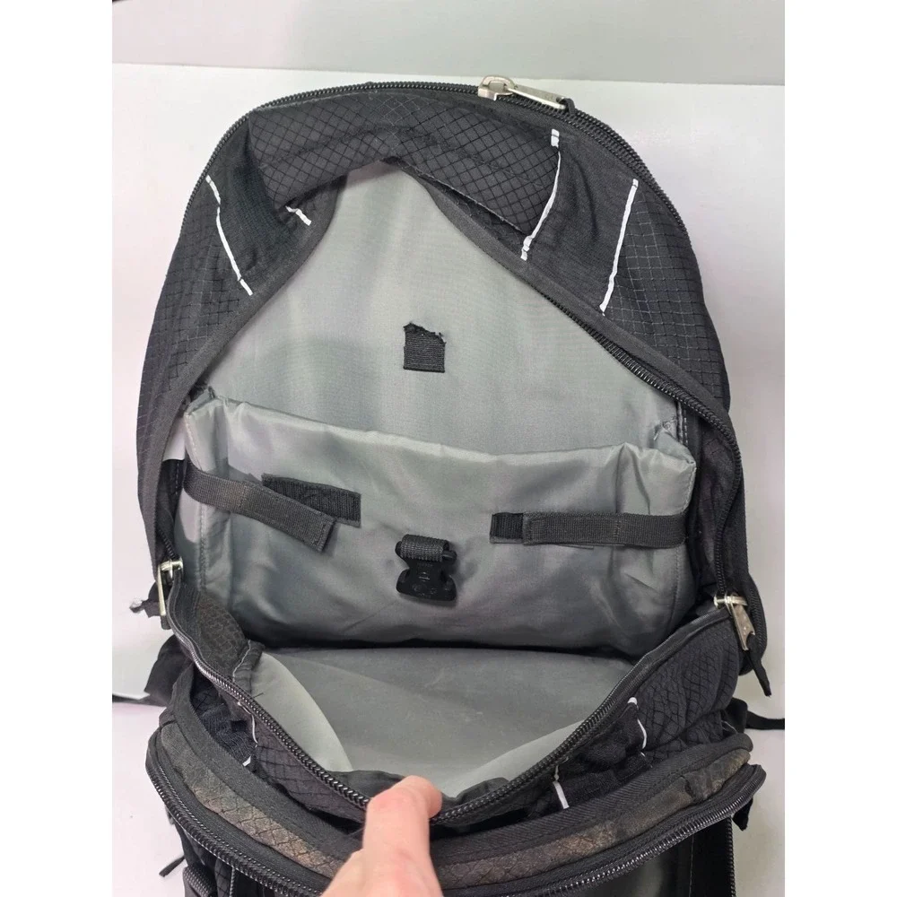 High Sierra Laptop Backpack Black Multi Compartments Travel Gym Zip Pockets‎